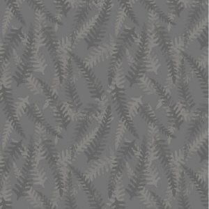 Lewis & Irene Fabrics Bluebell Wood Fern in Grey