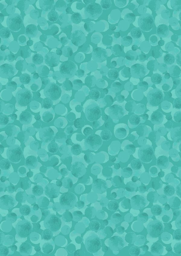 Lewis & Irene Fabrics Bumbleberry Turquoise Blender