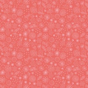 Lewis & Irene Fabrics Paracas Red Succulent