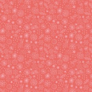 Lewis & Irene Fabrics Paracas Red Succulent