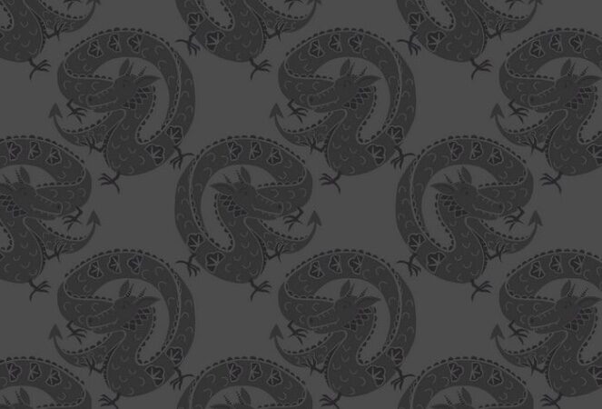 Lewis & Irene Minshan Slate Lucky Dragon