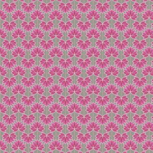 Lewis & Irene Fabrics Minshan Pink Lotus Flower