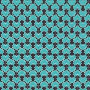 Lewis & Irene Fabrics Minshan Turquoise Lotus Flower