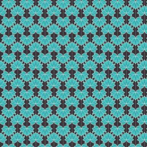 Lewis & Irene Fabrics Minshan Turquoise Lotus Flower