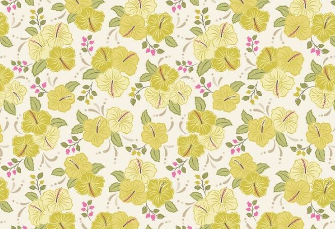 Lewis & Irene Island Girl Yellow Hibiscus