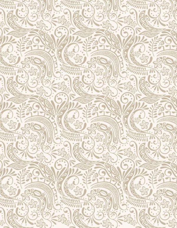 Lewis & Irene Fabrics Island Girl White Sand Polynesia
