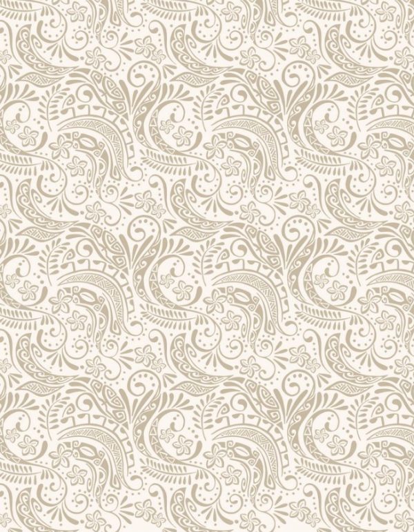 Lewis & Irene Fabrics Island Girl White Sand Polynesia