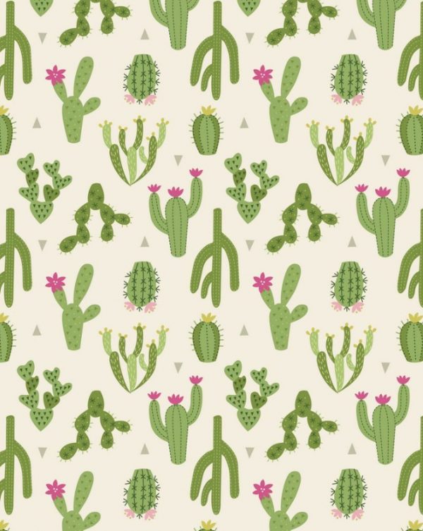 Lewis & Irene Fabrics Paracas Green Cactus