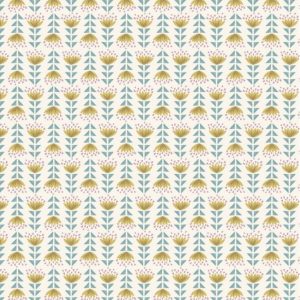 Lewis & Irene Fabrics Paracas Yellow Desert Flower