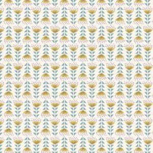 Lewis & Irene Fabrics Paracas Yellow Desert Flower