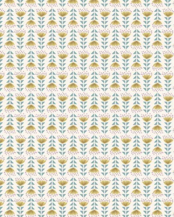 Lewis & Irene Fabrics Paracas Yellow Desert Flower
