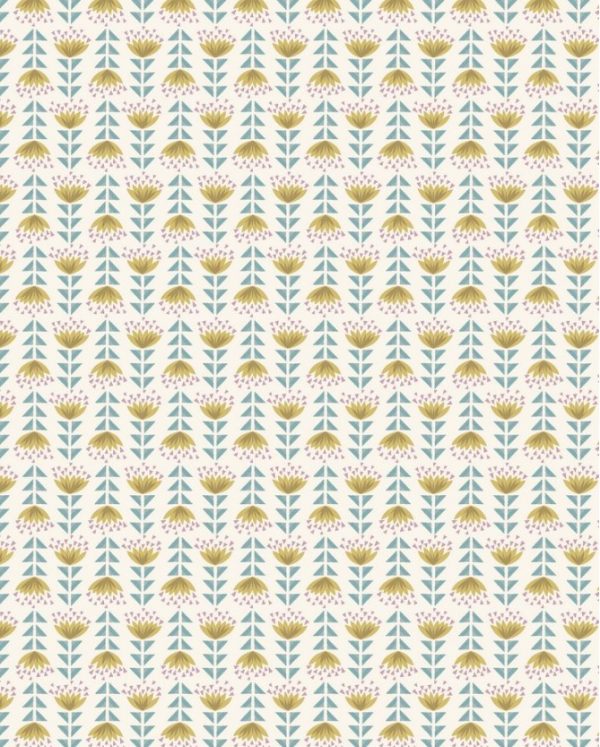 Lewis & Irene Fabrics Paracas Yellow Desert Flower