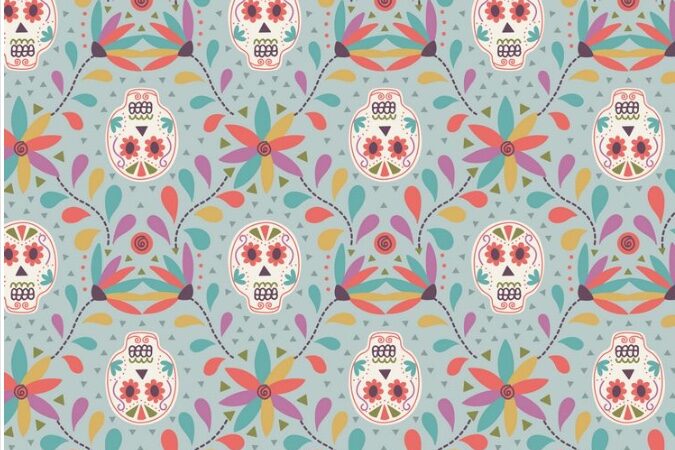 Lewis & Irene Paracas Blue Skulls