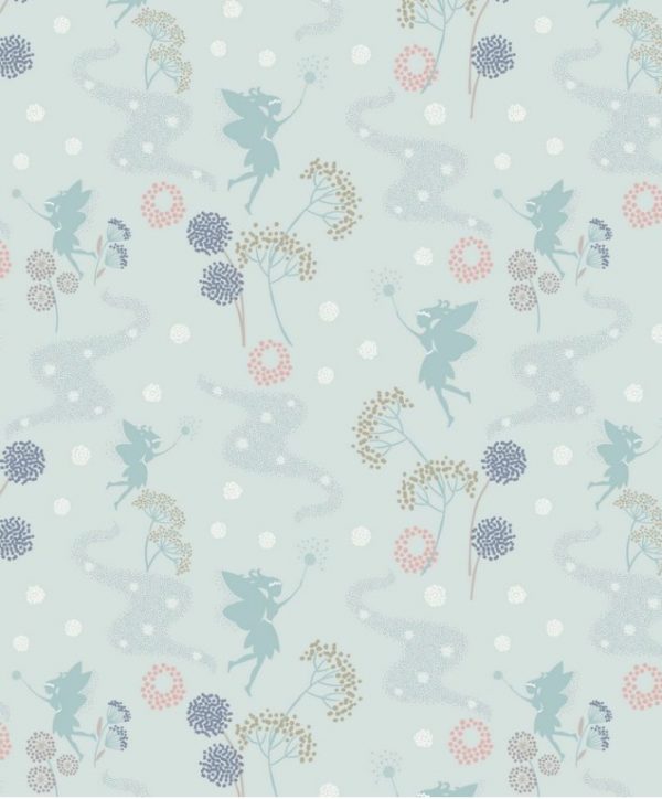 Lewis & Irene Fabrics Make Another Wish Fairy on Pale Blue