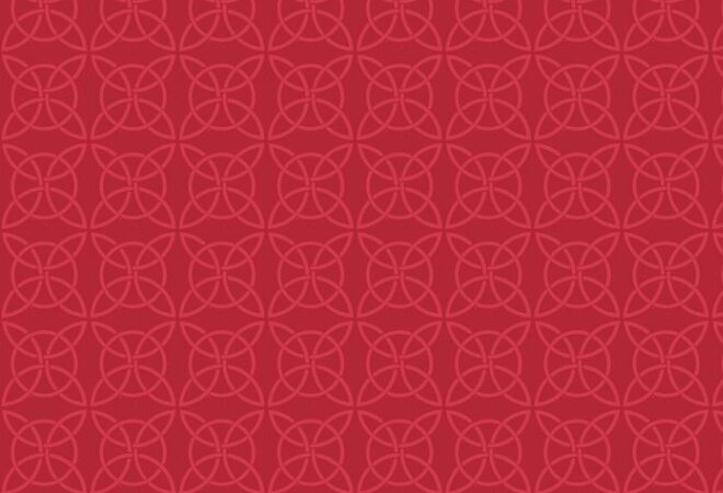 Lewis & Irene The Glen Celtic Circles on Red