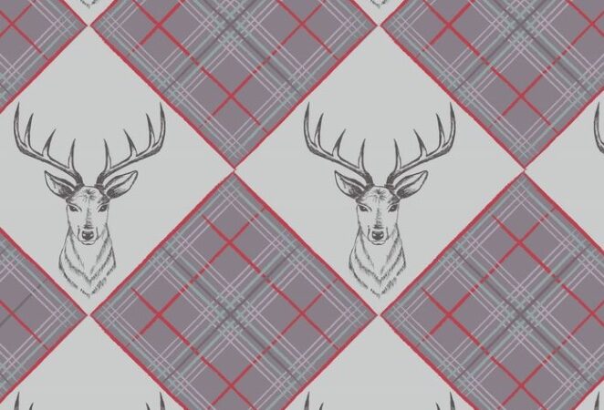 Lewis & Irene The Glen Stag Head on Light Grey
