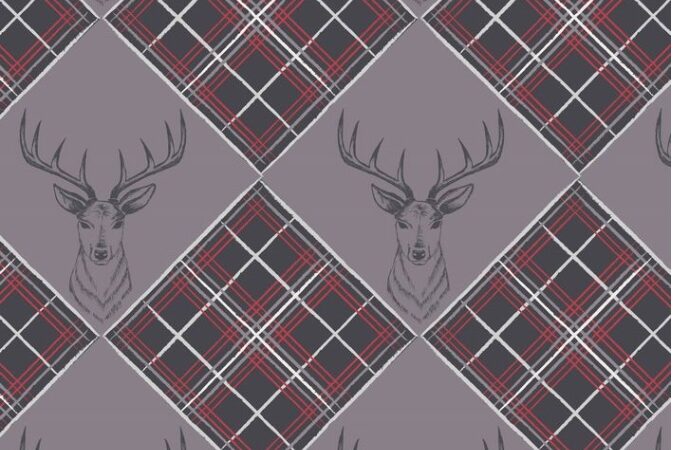 Lewis & Irene The Glen Stag Head on Warm Grey