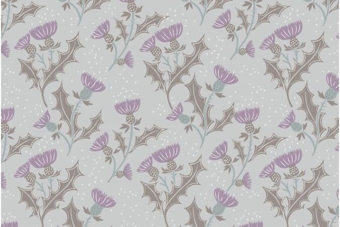 Lewis & Irene The Glen Thistle on Light Grey