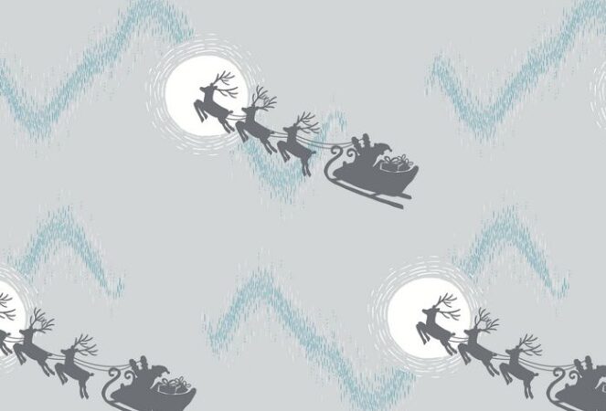 Lewis & Irene Northern Lights Santa’s Sleigh Silver
