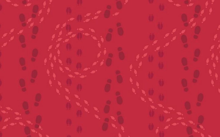 Lewis & Irene North Pole Elf Prints on Red
