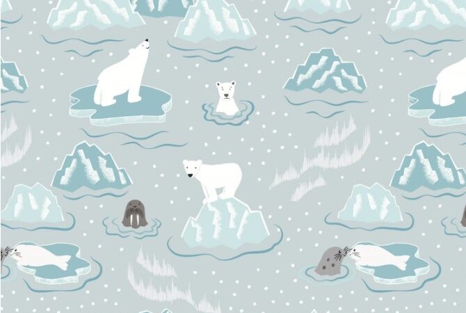 Lewis & Irene Northern Lights Walrus & Friends