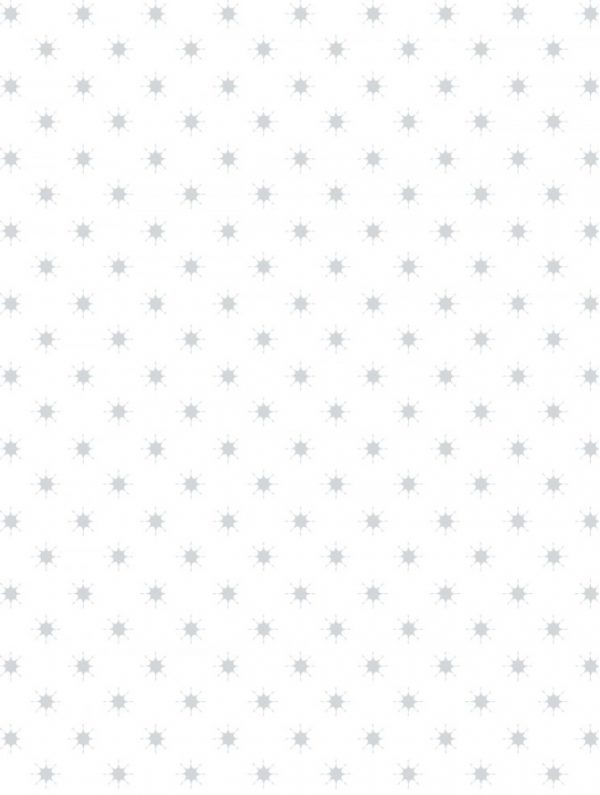 Lewis & Irene Fabrics Northern Lights Star on White