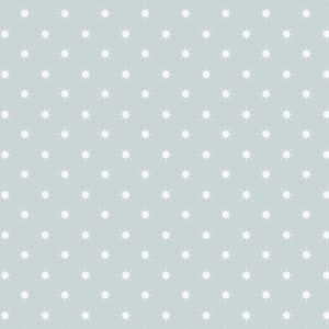 Lewis & Irene Fabrics Northern Lights Stars on Silver Grey
