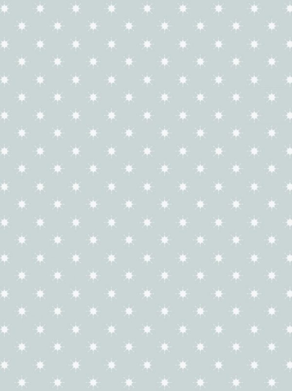 Lewis & Irene Fabrics Northern Lights Stars on Silver Grey