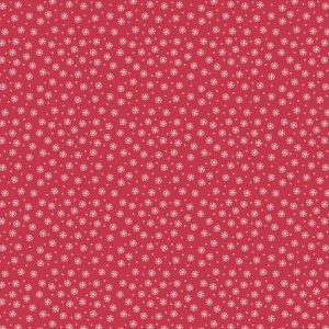 Lewis & Irene Fabrics When I Met Santa's Reindeer Red Snowflake