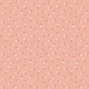 Lewis & Irene Fabrics Flo's Little Flowers on Peach