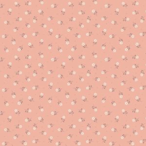 Lewis & Irene Fabrics Flo's Little Flowers on Peach