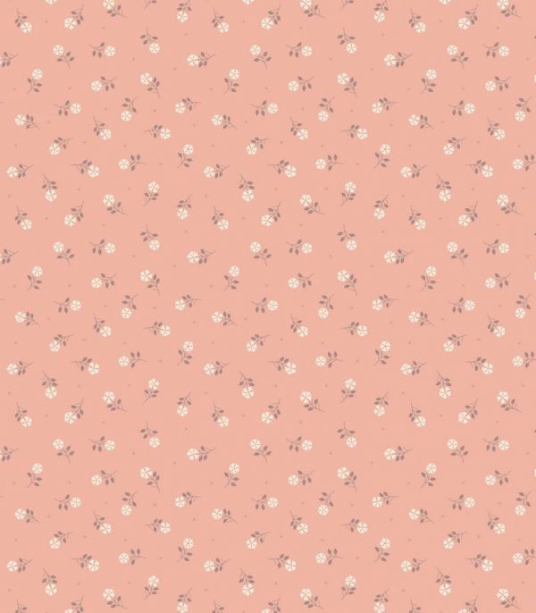 Lewis & Irene Fabrics Flo's Little Flowers on Peach