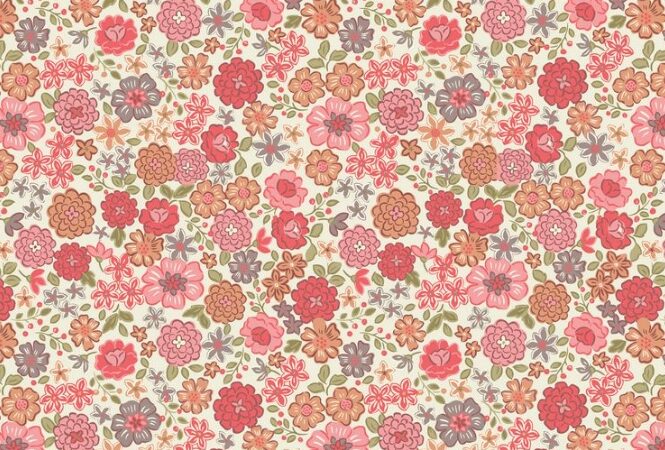 Lewis & Irene Flo’s Little Flowers Red & Orange Blooms
