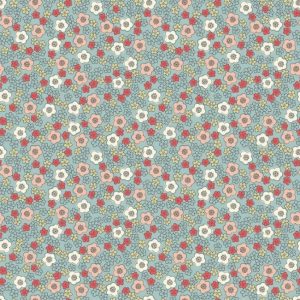 Lewis & Irene Fabrics Flo's Little Flowers Ditzy on Sage