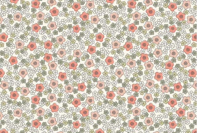 Lewis & Irene Flo’s Little Flowers Ditzy on White