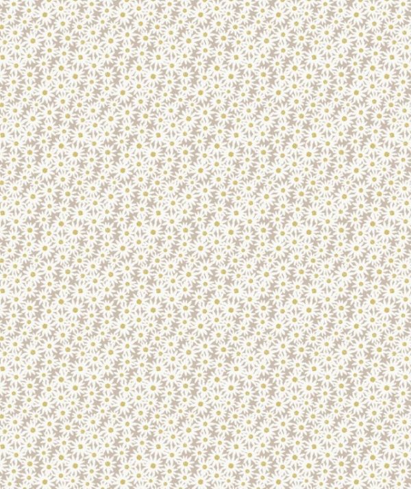Lewis & Irene Fabrics Flo's Little Flowers Daisies on Grey