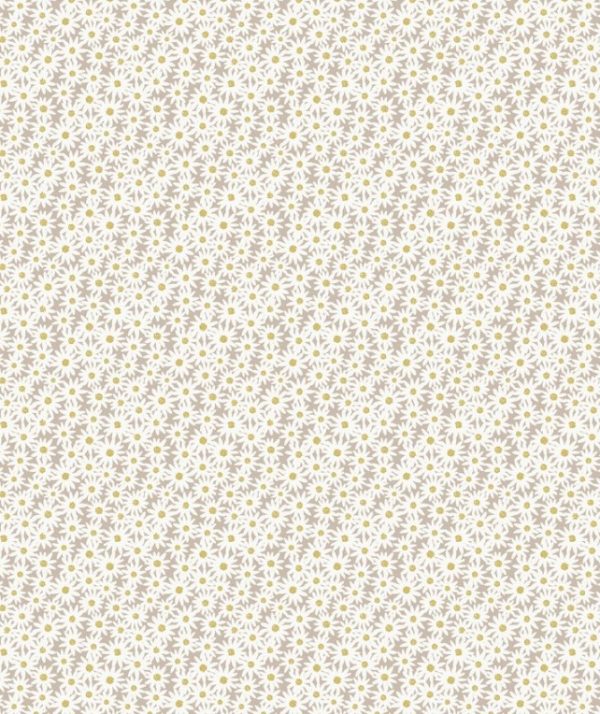 Lewis & Irene Fabrics Flo's Little Flowers Daisies on Grey