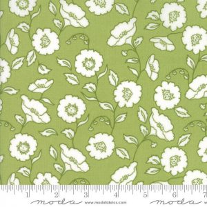 Moda Fabrics Olive's Flower Market Wallflowers Green