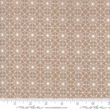 Moda Fabrics Olive's Flower Market Cathedral Lace in Taupe