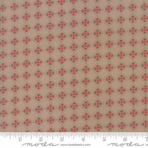 Moda Fabric Olive's Flower Market Flower Box Taupe