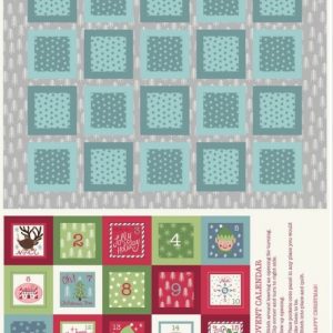 Lewis & Irene Fabrics North Pole Advent Calendar on Silver