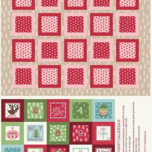 Lewis & Irene Fabrics North Pole Advent Calendar on Latte