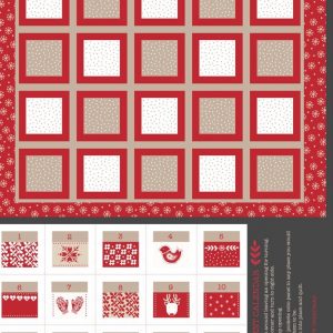 Lewis & Irene Fabrics Nordic Advent Calendar Natural