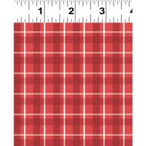 Clothworks Fabrics Jetset Europe Red Plaid