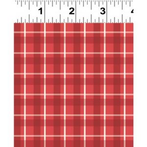 Clothworks Fabrics Jetset Europe Red Plaid