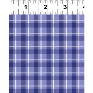 Clothworks Fabrics Jetset Europe Blue Plaid