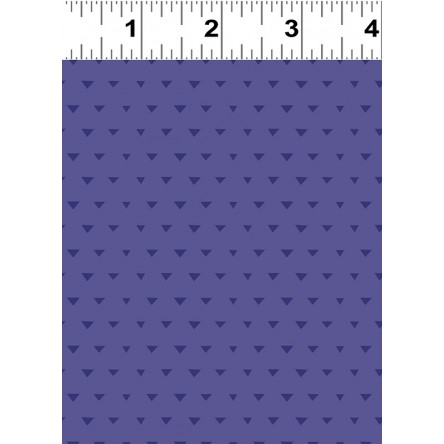 Clothworks Fabrics Jetset Europe Blue Tonal Geo Triangles