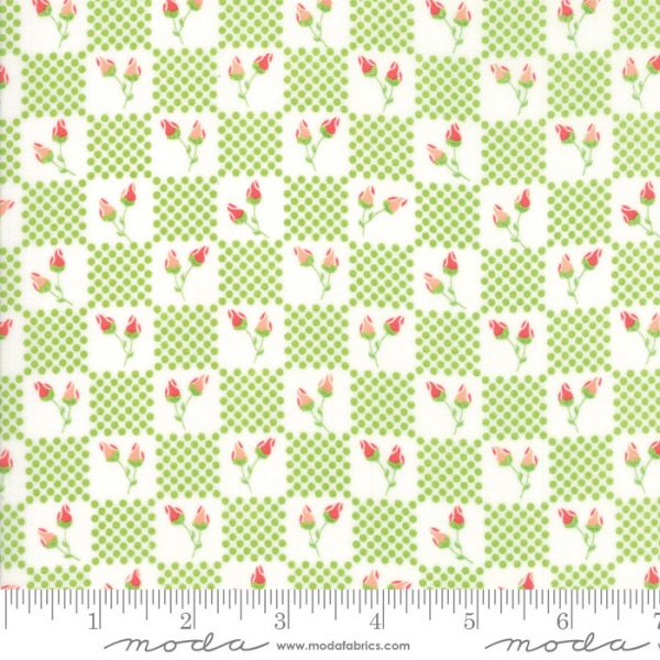 Moda Fabrics Lulu Lane Flower Patch Green