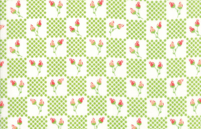 Moda Lulu Lane Flower Patch Green