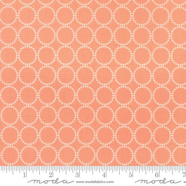 Moda Fabrics Sundrops Coral Circles